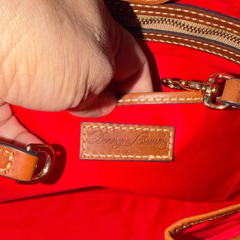 Dooney & Bourke Briana Ostrich Shoulder Bag - Picture 8 of 16